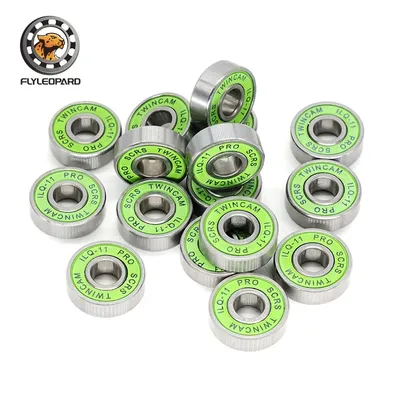 8pcs Roller Skate Wheel Bearings Deep Groove 608RS ILQ-11 Green Seal ABEC-9 Miniature Ball Bearings