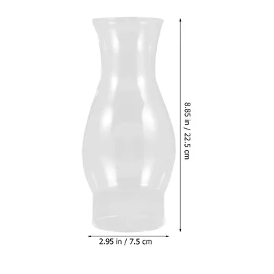 Lamp Cover for Oil Cylinder Shade Kerosene Shades Small Glass Clear Chimney