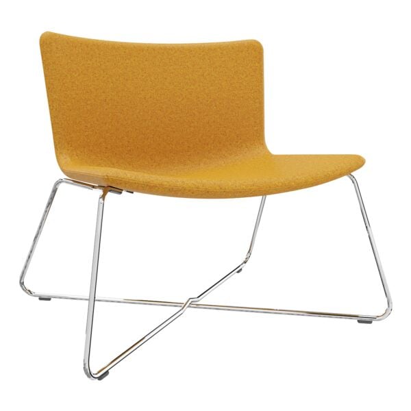 fm Büromöbel Lounge-Sessel »Lodus« mit Drahtgestell ohne Armlehnen orange, 86x42x72 cm Image