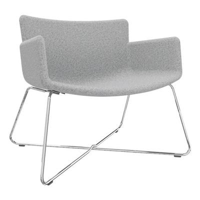 fm Büromöbel Lounge-Sessel »Lodus« mit Drahtgestell mit Armlehnen grau, 86x42x72 cm Image