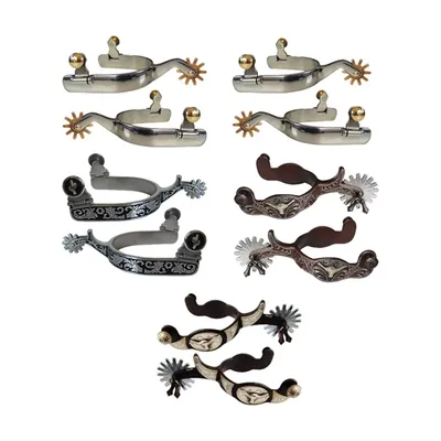 2x Horse Riding Western Cowboy Spur for Equestrian Competition Racing
