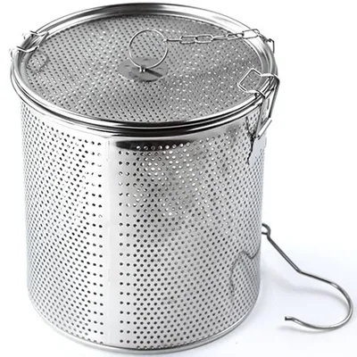 Stainless Steel Brine Basket Spice Seasoning Strainer Seasoning Tea Ball Infuser Soup Filter Tool