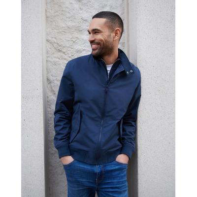 Threadbare Men's Navy Zip Up Harrington Jacket
