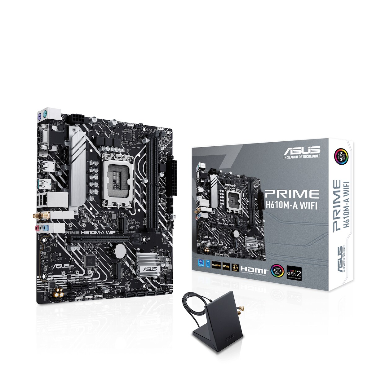ASUS PRIME H610M-A WIFI Intel H610 LGA 1700 mATX-Mainboard Image