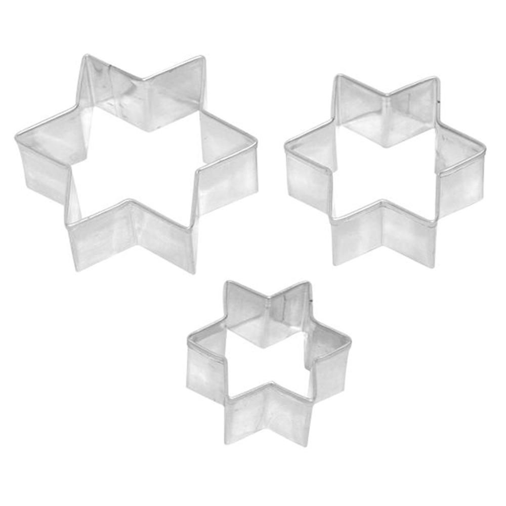 RBV BIRKMANN Birkmann Ausstechform Stern, 3-tlg., Ausstecher, Plätzchenform, Keks, Plätzchen, Edelstahl, 4 / 5 / 6 cm, 195103 Image