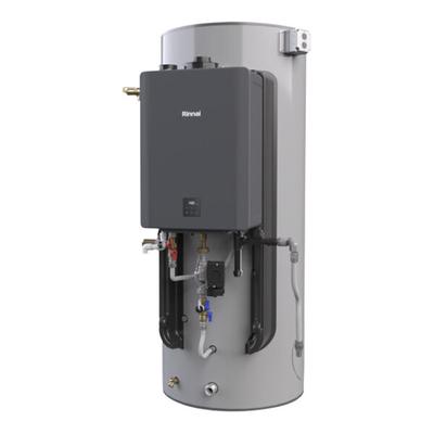 Rinnai Demand Duo CHS16080HCXiN Natural Gas / Liquid Propane 80-Gallon Storage Water Heater - 120V, 160,000 BTU
