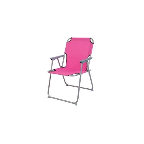 Camping - Klappstuhl Stoff Oxfort Metall Pink
