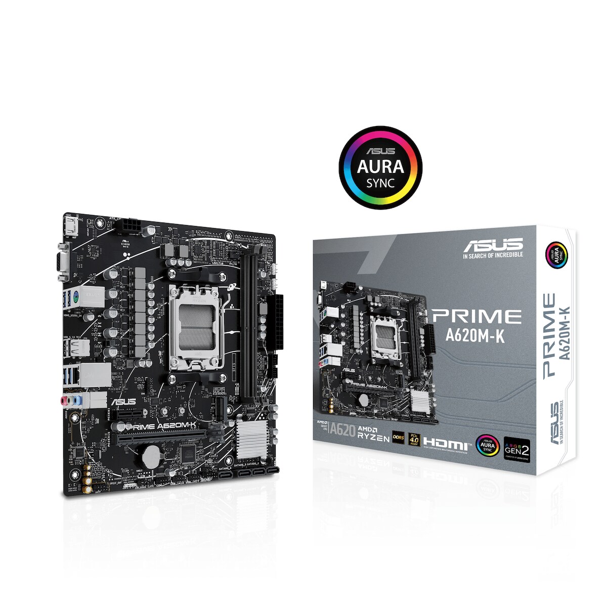 ASUS Prime A620M-K Mainboard Sockel AMD A620 Image