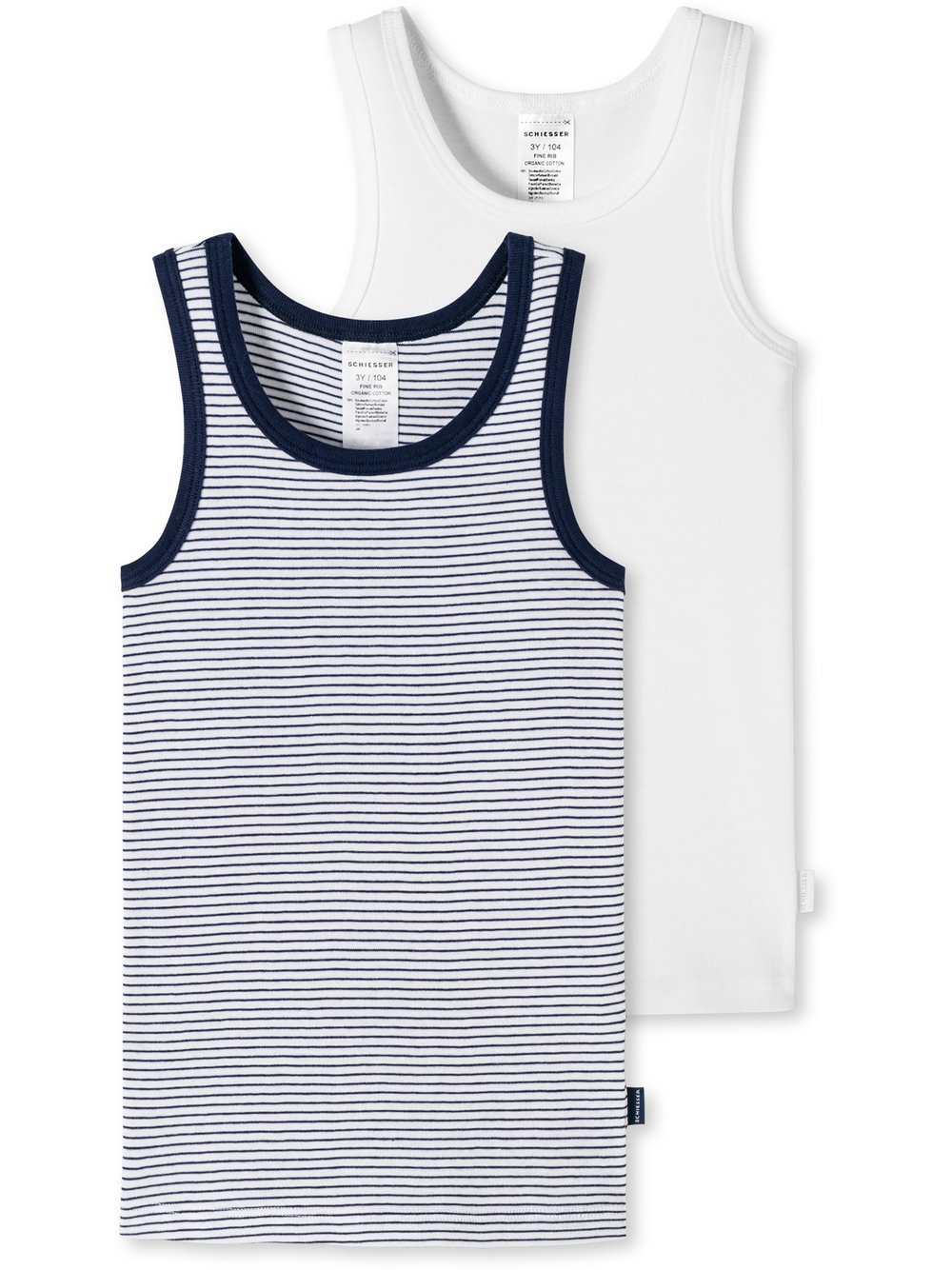 Schiesser 2-Pack Unterhemd Jungen weiß, 140 Image