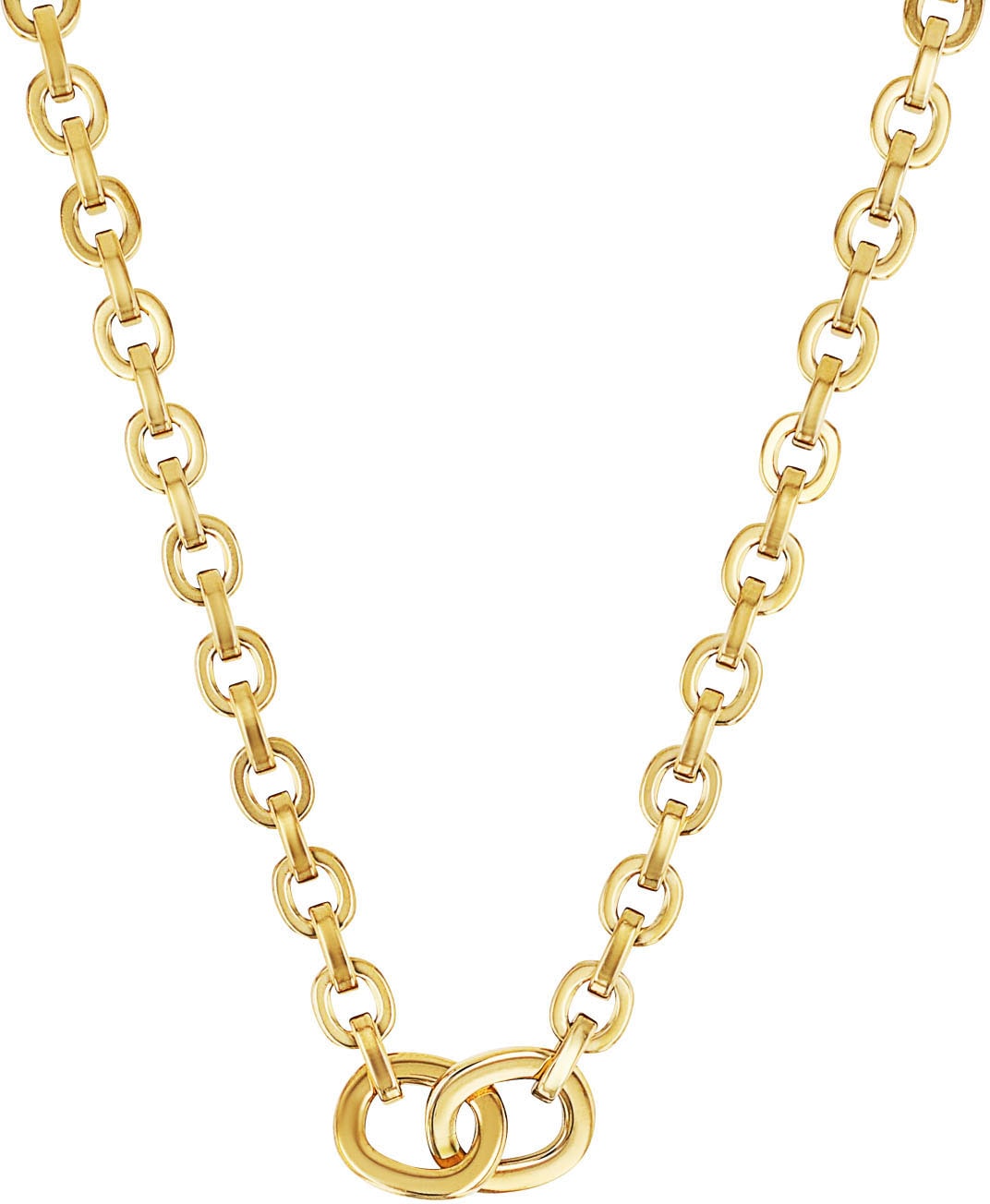 Kette ohne Anhänger S.OLIVER "2038853", gold (gelbgoldfarben), Halsketten, Damen, Edelstahl, L: 45