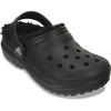 Clog CROCS "Kids' Classic Lined Clog", Kinder, Gr. 28, schwarz, Croslite, klassisch, Schuhe, Hausschuh, Pantoffel, Schlappen mit Warmfutter