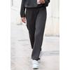 Loungehose COPENHAGEN STUDIOS, Damen, Gr. 36/38, N-Gr, grau (dunkelgrau), Sweatware, Obermaterial: 54% Modal, 40% Polyester, 6% Elasthan, unifarben, casual, bequem lang, Hosen, extra softes Material