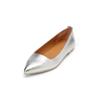 Ballerina MARC O'POLO "aus edlem Lammleder", Damen, Gr. 41, silber, Obermaterial: 100% Leder, unifarben, Schuhe