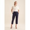 Culotte SEIDENSTICKER "Schwarze Rose", Damen, Gr. 46, Normalgrößen, blau (marineblau), 54% Polyester 44% Wolle 2% Elastan, unifarben, Hosen