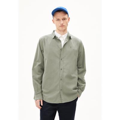 GIAALO OVERSHIRT - Männer Relaxed Fit Hemd - grün (Größe: L)