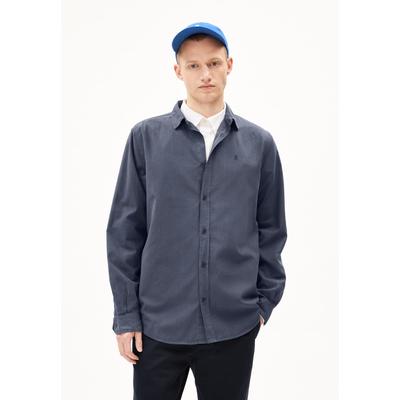 GIAALO OVERSHIRT - Männer Relaxed Fit Hemd - grau (Größe: S)