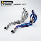 Slip On Moto Di Scarico Fuga Sistema Completo Silenziatore 51mm Collettore Tubo di Collegamento Anteriore Per Z900 A1 A2 35KW 70KW 2017 - 2024