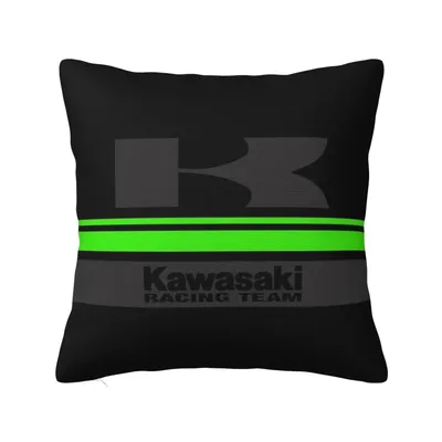 Motorrad Racing-S-Team-S-Kawasakied Kissenbezug Weiche Kissenbezug Dekorationen Dekokissenbezug Home Image