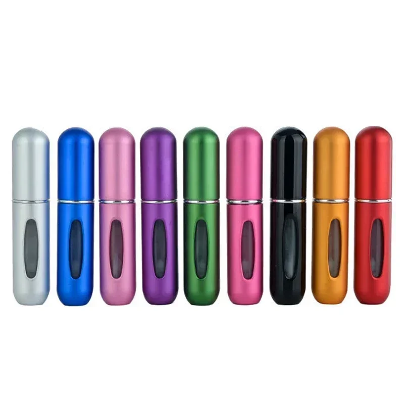 1/5PC 5ml Tragbare Nachfüllbare Parfüm Flasche Flüssigkeit Leere Behälter Mini Aluminium Spray Alkohol Zerstäuber für reise Image