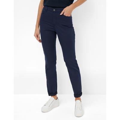 5-Pocket-Hose BRAX "Style CAROLA", Damen, Gr. 40, Normalgrößen, blau (navy), 78% Baumwolle, 19% Lyocell, 3% Elasthan, Hosen Image