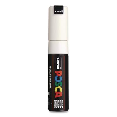 POSCA Water-Based Paint Markers, Broad Chisel Tip, White (UBCPC8KWHITE) Each POSCATM Art Markers