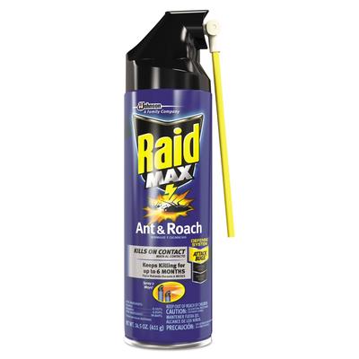 Raid Ant/Roach Killer, 14.5 oz Aerosol Spray, Unscented, 6/Carton (SJN345742) Case of 6 Raid® Insect Control