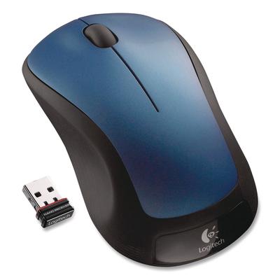 Logitech M310 Wireless Mouse, 2.4 GHz Frequency/30 ft Wireless Range, Left/Right Hand Use, Peacock Blue (LOG865787) Each Logitech® Cordless Mice