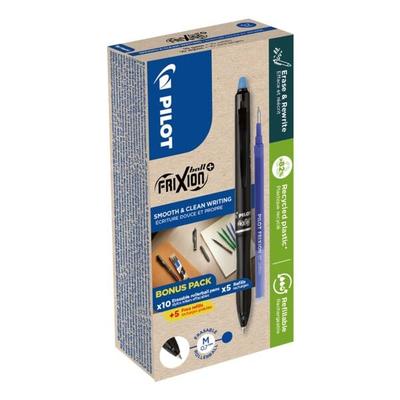 Pilot 10er-Set Tintenroller »FriXion Ball« + 5 Nachfüllminen« blau Image