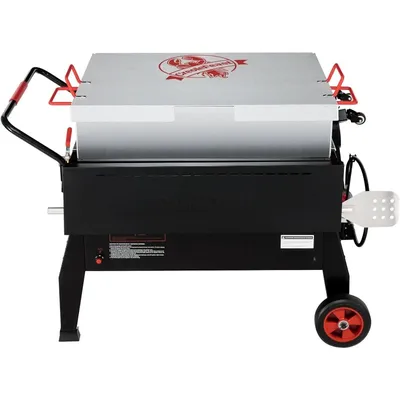 Crawfish Boiler, Outdoor Double Bag Propane Gas Stove with Folding Cylinder Mounting Bracket and