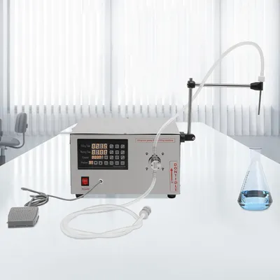 120W Small Liquid Filling Machine Single Head Magnetic Pump Liquid Filling Machine w/LED Display