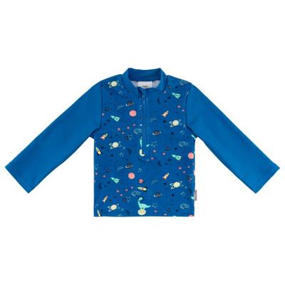 Sterntaler - Kid's Badeshirt Langarm Weltraum - Lycra Gr 68 blau Image