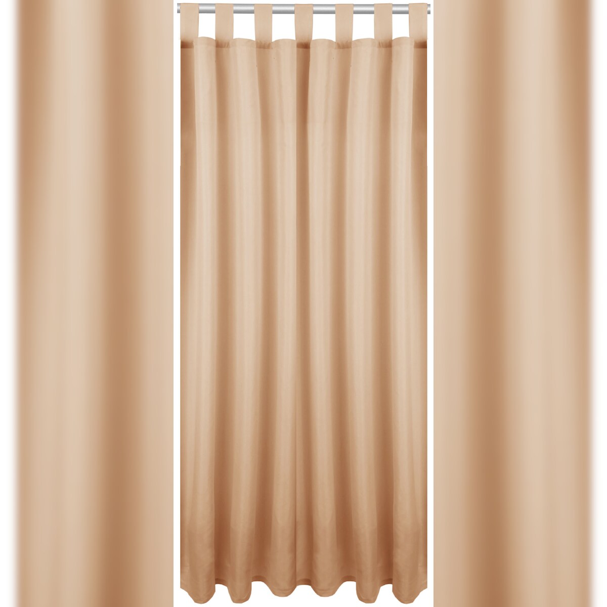 Bestlivings Dekoschal Ellen Schlaufen, 140x175 cm - Sandgrau Image