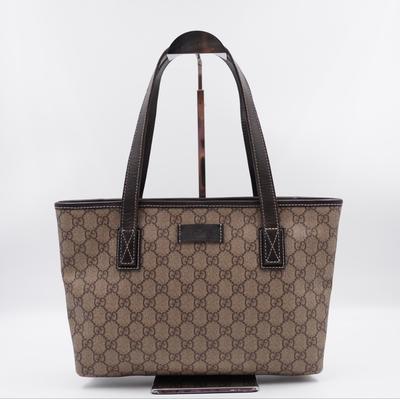 Gucci Bags | Bc56gucci Gg Monogram Supreme Joy Small Tote | Color: Brown | Size: Os