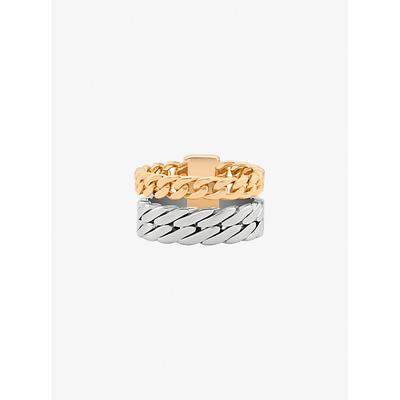 Michael Kors Double Layered Ring Silver 6