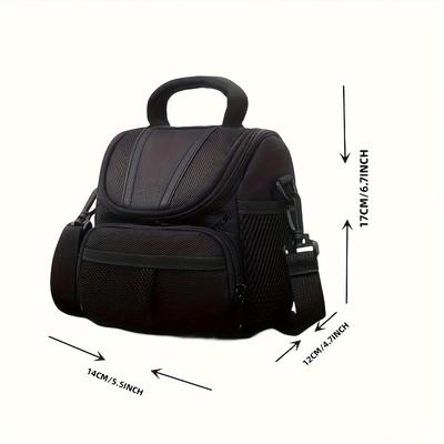 TEMU Camera Backpack For , , , , Panasonic, - Lightweight Nylon Travel Case With Multiple Compartments, Adjustable Shoulder Strap, And Accessory Pockets, Travel Camera Case|sleek | Zipper Compartments Image