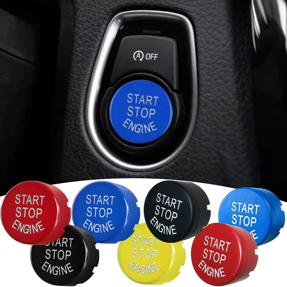 Auto Styling Start Stop Motor Taste Abdeckung Fit Für BMW F Chassis F20 F30 F34 F10 F48 F52 F15 F16 F25 F26 Image