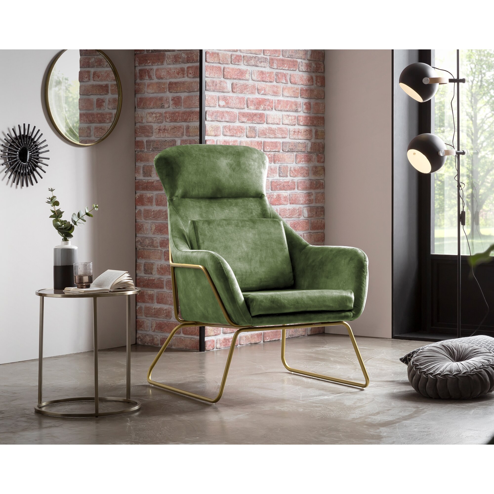 SalesFever »Chester« Relaxsessel grün 73x102x80 cm