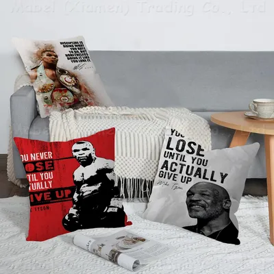 Boxer Mike Tyson Inspirierende Zitate Kissen Geschenk Home Office Dekoration Kissen Schlafzimmer Image