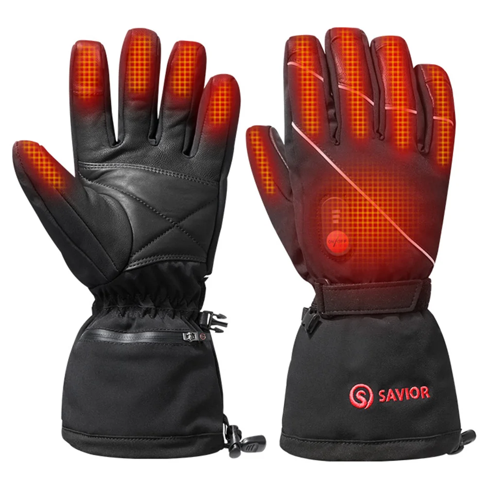 Savior Wasserdichte, beheizte, wiederaufladbare, elektrisch beheizte Handschuhe, Thermo-Wärmehandschuhe, Winter, warm, Skifahren, Snowboarden, Jagd, Reiten Image