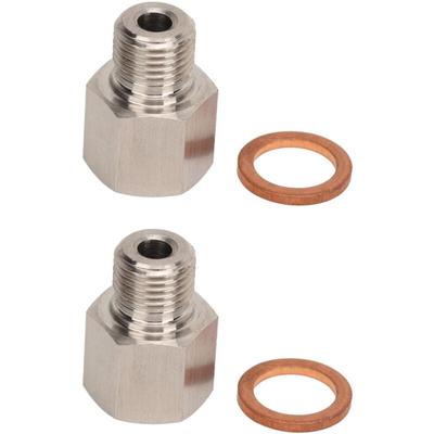 Ej.life - 1/8-Zoll-NPT-Innengewinde auf M10 x 1,0-Außengewinde-Manometer-Sender-Adapter, Edelstahl, Image