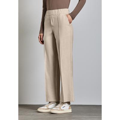 Stoffhose STREET ONE, Damen, Gr. 38, Länge 30, beige (sheer beige meliert), Stoff, 64% Viskose, 31% Polyester, 5% Elasthan, unifarben, casual, comfort fit normal, Hosen, High Waist Image