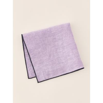 J.McLaughlin Men's Linen Pocket Square Purple
