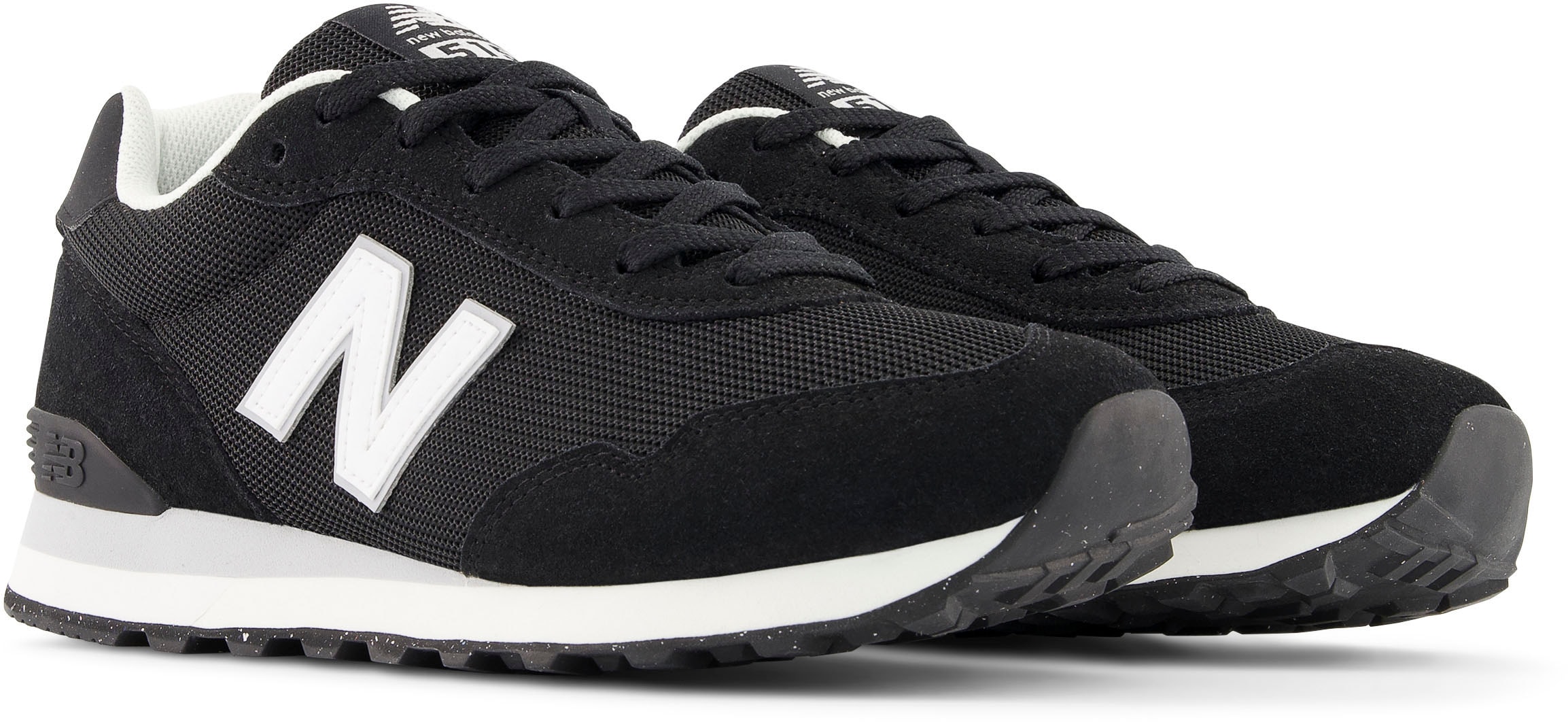 Sneaker NEW BALANCE "ML 515", Damen, Gr. 46,5, schwarz, Leder, Textil, Schuhe Sneaker, Topseller