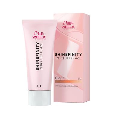 Wella Professionals Shinefinity Zero Lift Gaze Demi-permanente Gel-Cremetönung Haartönung 07/3 - BURNT HONEY 60 ml Hellbraun Image