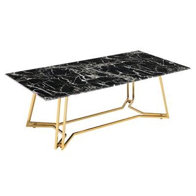 SalesFever »Nelio« Couchtisch schwarz/gold 110x40x60 cm Image
