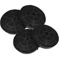 vhbw 4x filtro a carboni attivi compatibile con Elica DBR5812IN01, DDB3660/2, DBR6790IN, DDB3690/2,