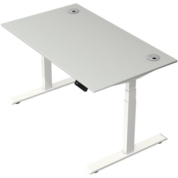 Kerkmann Steh-Sitztisch »Move 2 Plus« 140 x 80 cm - Gestell weiß grau, 140x127x80 cm