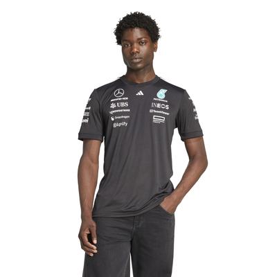 Mercedes AMG Petronas adidas F1 2025 Team Driver T-Shirt – Schwarz Image