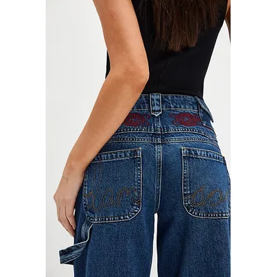 Damson Madder Drew Jeans at Free People in Texas Wash, Size: 16