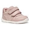 Lauflernschuh GEOX "B ZAPITO GIRL", Kinder, Gr. 26, rosa, Textil, Synthetik, modisch, Schuhe, Festtagsschuh, Klettschuh mit Schleifchen bedruckt und Glitzer